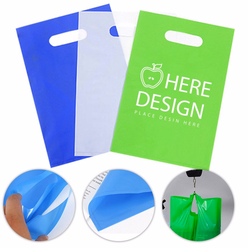 MOQ 200 Pcs Plastic Gift Bag with Handle