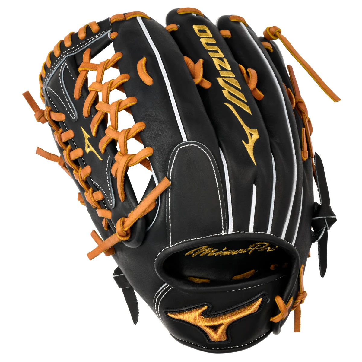 GMP-7100D Mizuno Pro, Premium Outfielder Baseball Glove, 12.75", Deep Pocket, Shock Absorber 16 Web 1