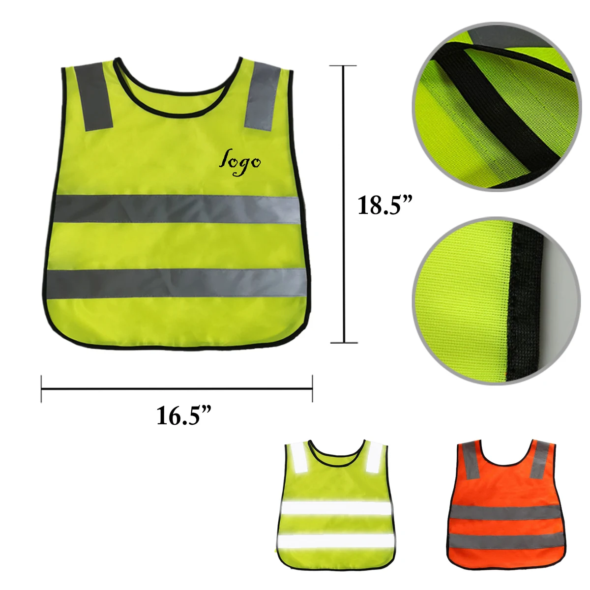 MOQ30 Kids Reflective Safety Vests 1