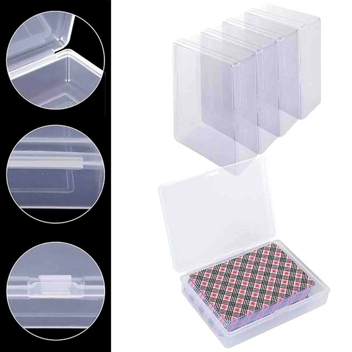 Standard Playing Cards Clear Deck Box Game Storage 1