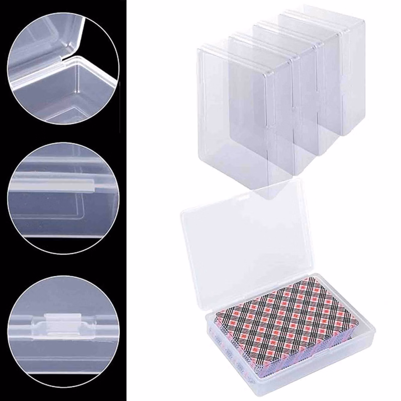 Standard Playing Cards Clear Deck Box Game Storage