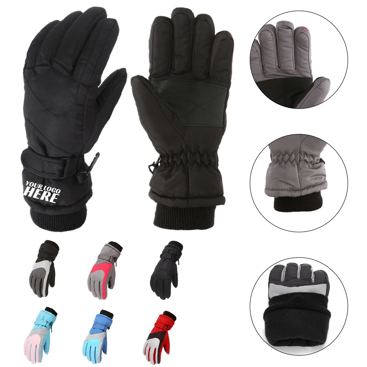 Kids Waterproof Winter Snowing Gloves 1
