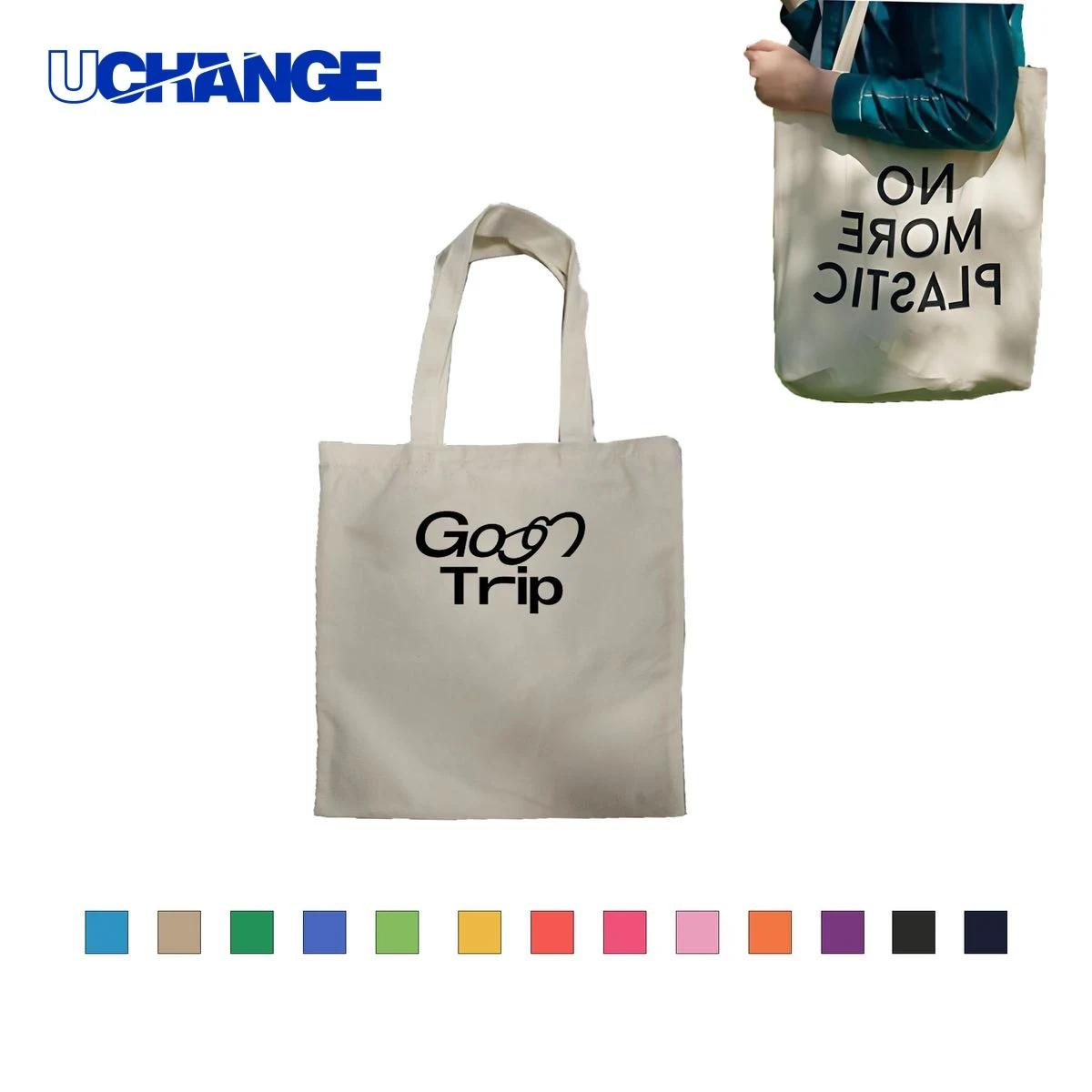 10 oz Canvas Tote Bag Organizer, custom tote bag with logo imprint 1