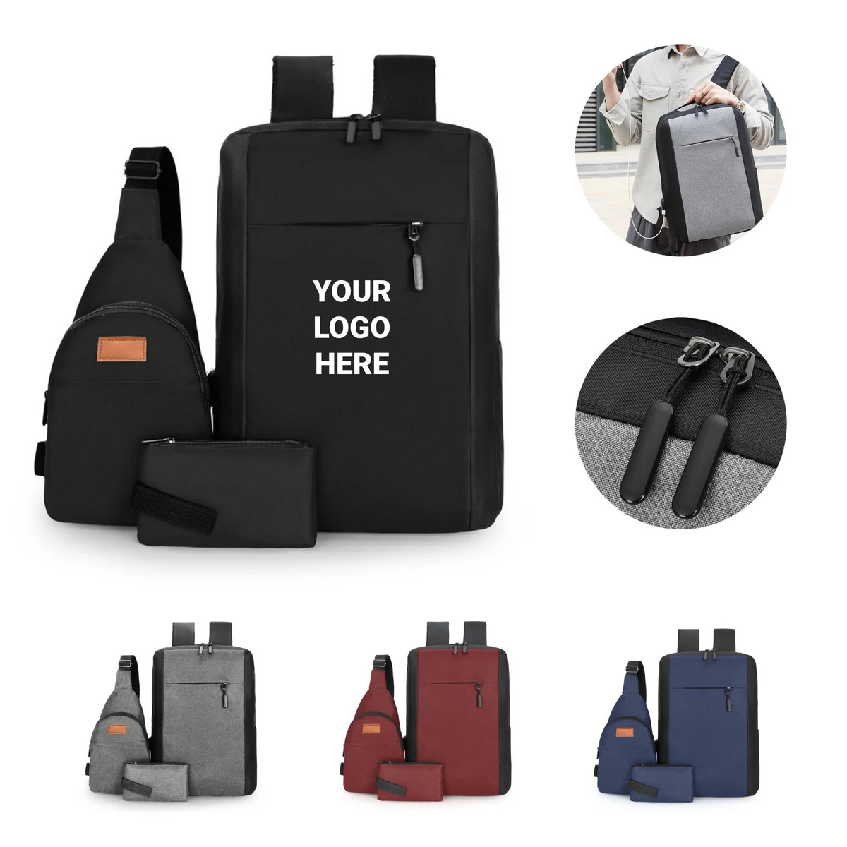 laptop Bag 3-Piece Set 1