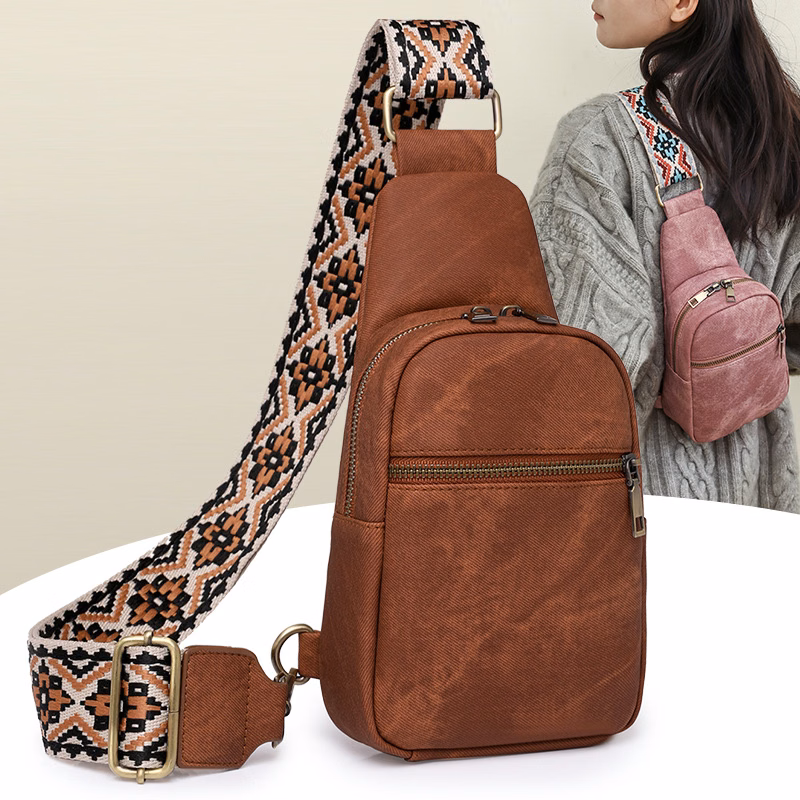 PU Sport Shoulder Chest Bag