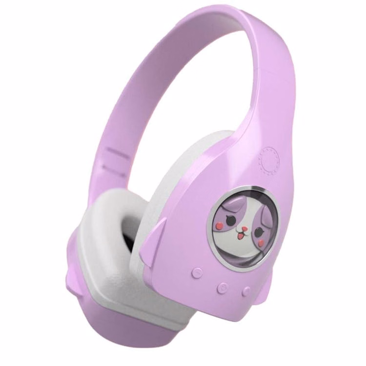 Headphones with Figurines - Purple