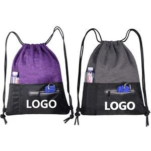 Drawstring Backpack Sack Pack Gym String Bag 1