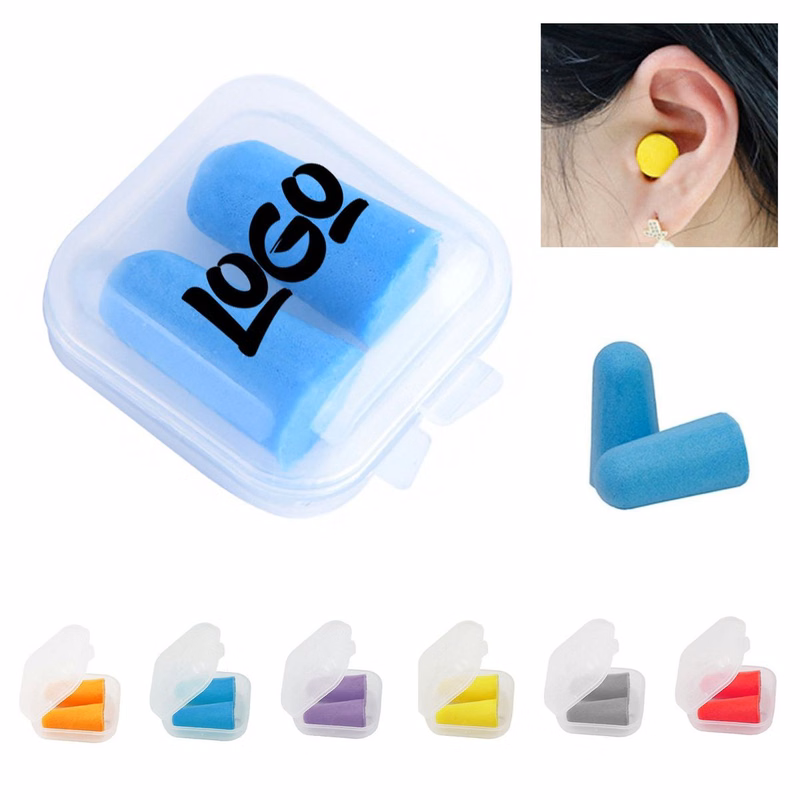 Foam Noise Reduction Earplugs With Case