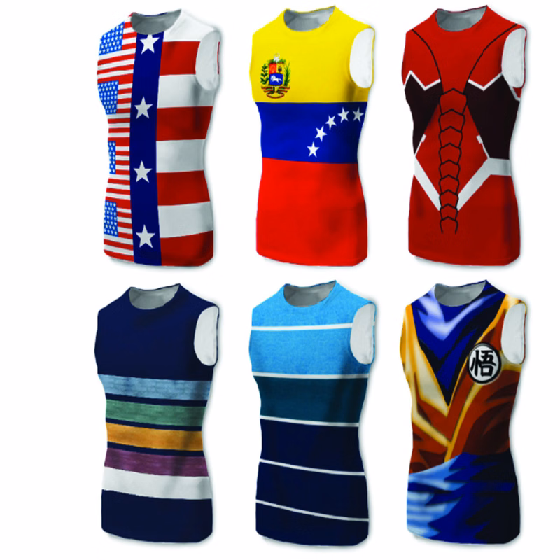Men's Sublimation Sleeveless Compression T-Shirt