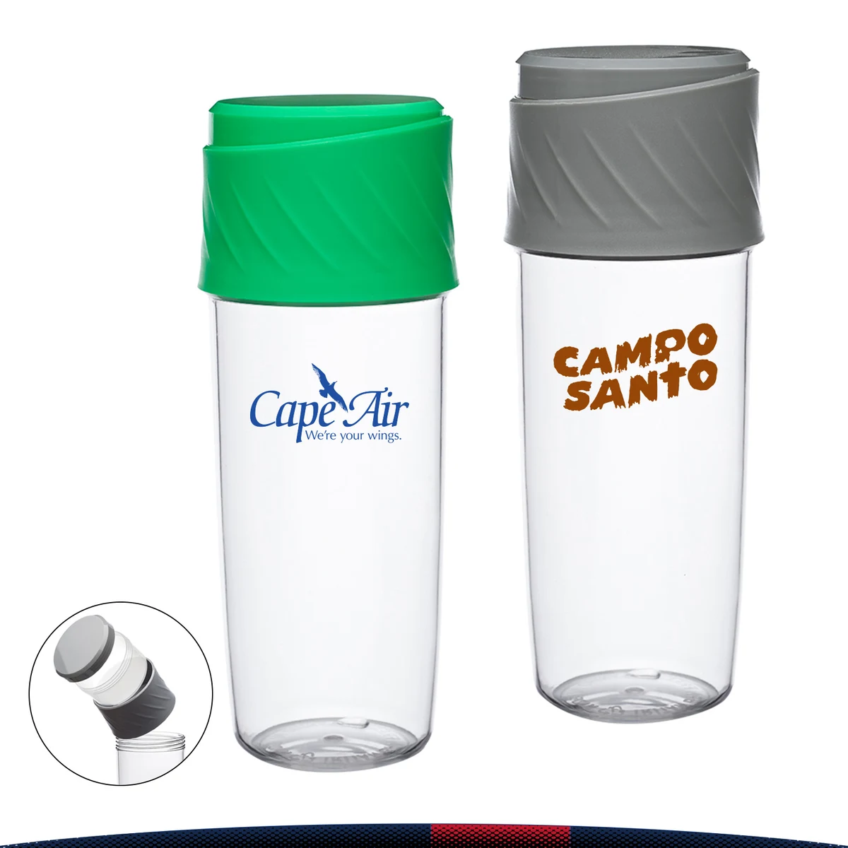 Ceskle Plastic Water Bottle - 16 OZ. 1