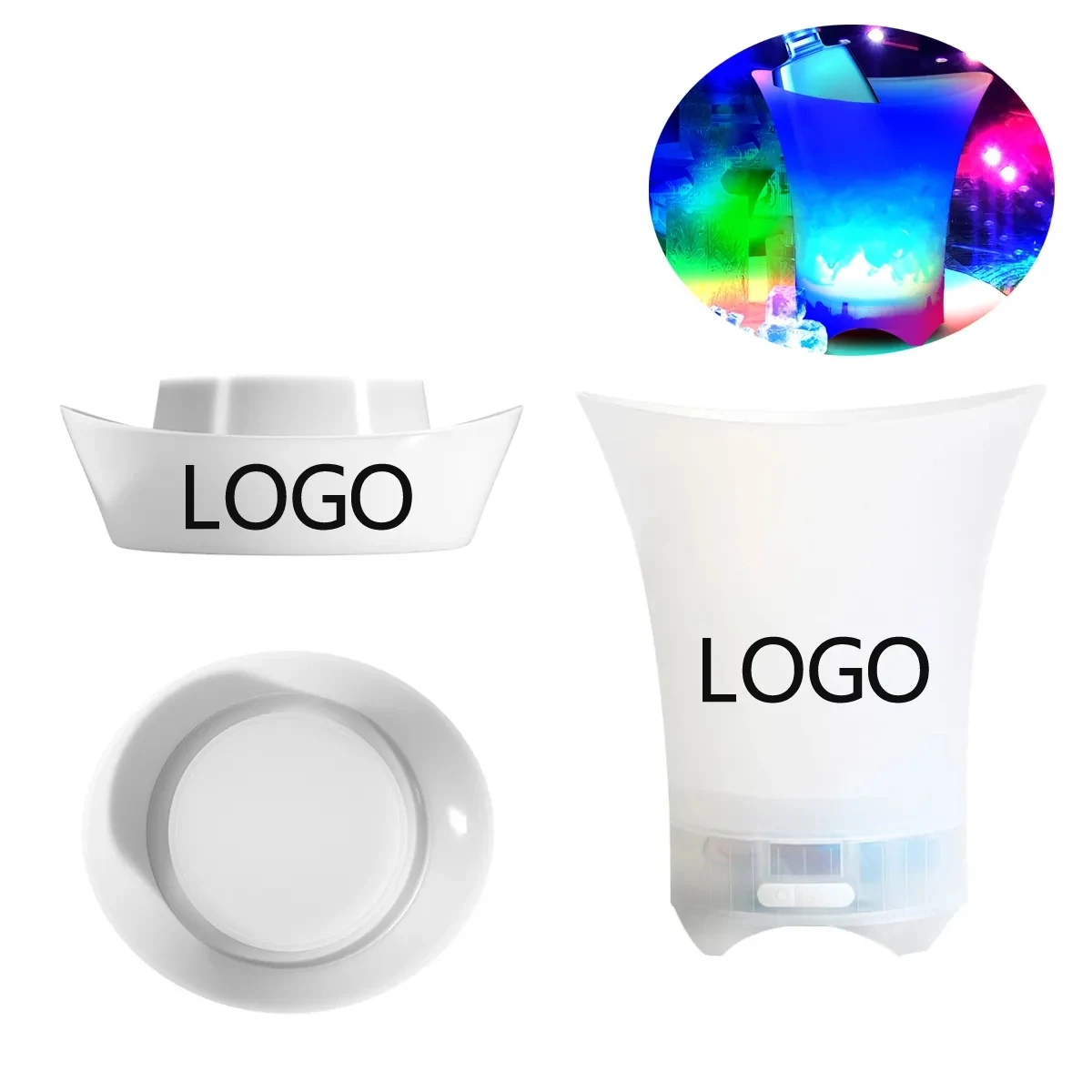 Portable 5L Bluetooth Speaker Luminous Ice Bucket 1
