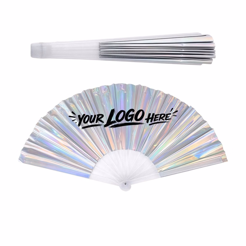 Holographic Folding Hand Fan Festival Party Accessory