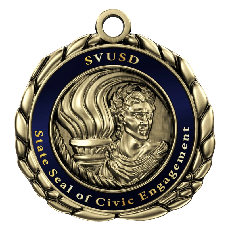 Express Vibraprint™ Victory Quali-Craft Medallion (2-1/2") 1