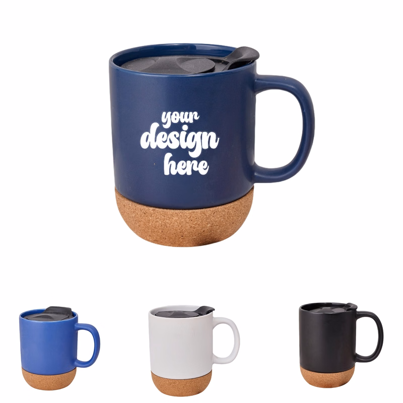 Ceramic Mug w/Cork Bottom