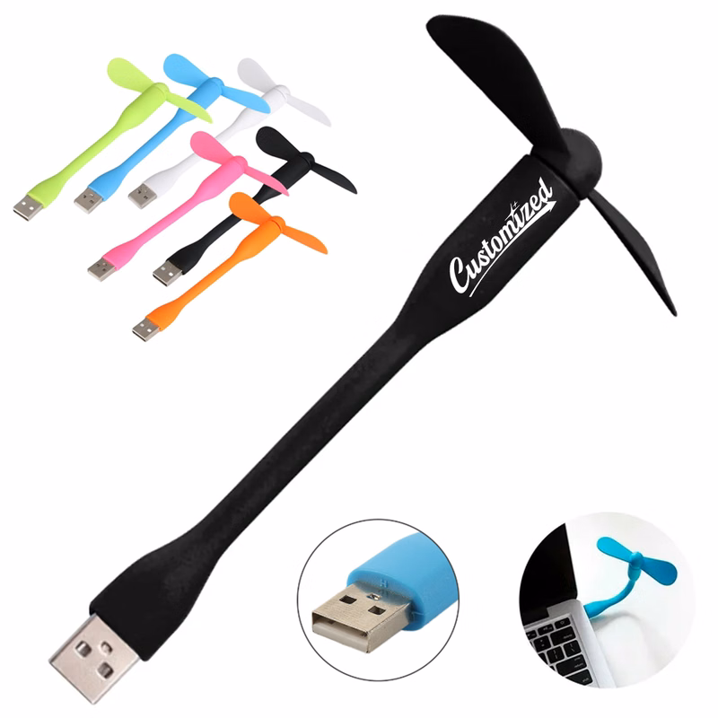 Flexible USB Mini Fan for Laptop and Power Bank
