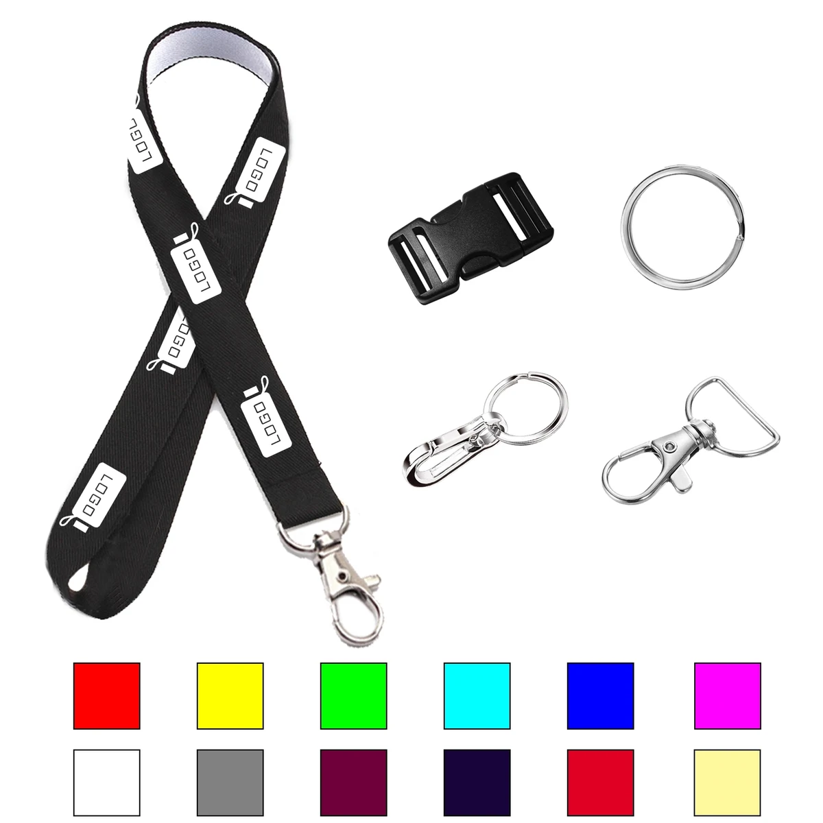 Custom Dye Sublimation Polyester Lanyard 1