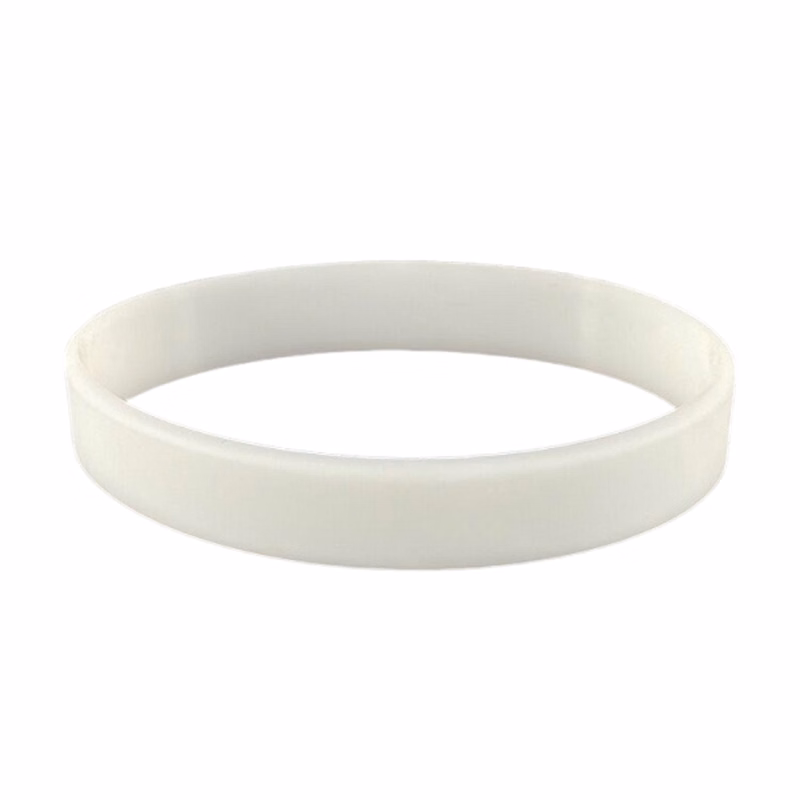 4/5 inch Glow In The Dark Silicone Wristband