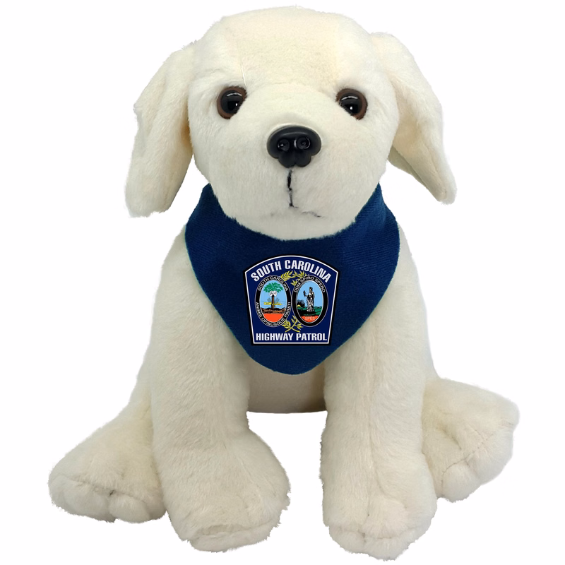 8" Medium Sitting Dog - Beige Lab