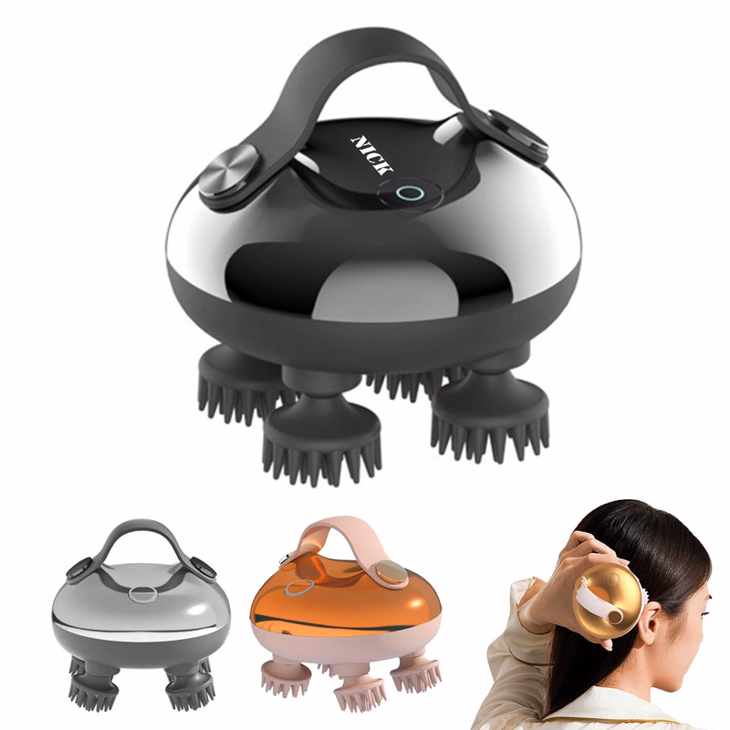 Silicone Electric Scalp Head Decompression Massager