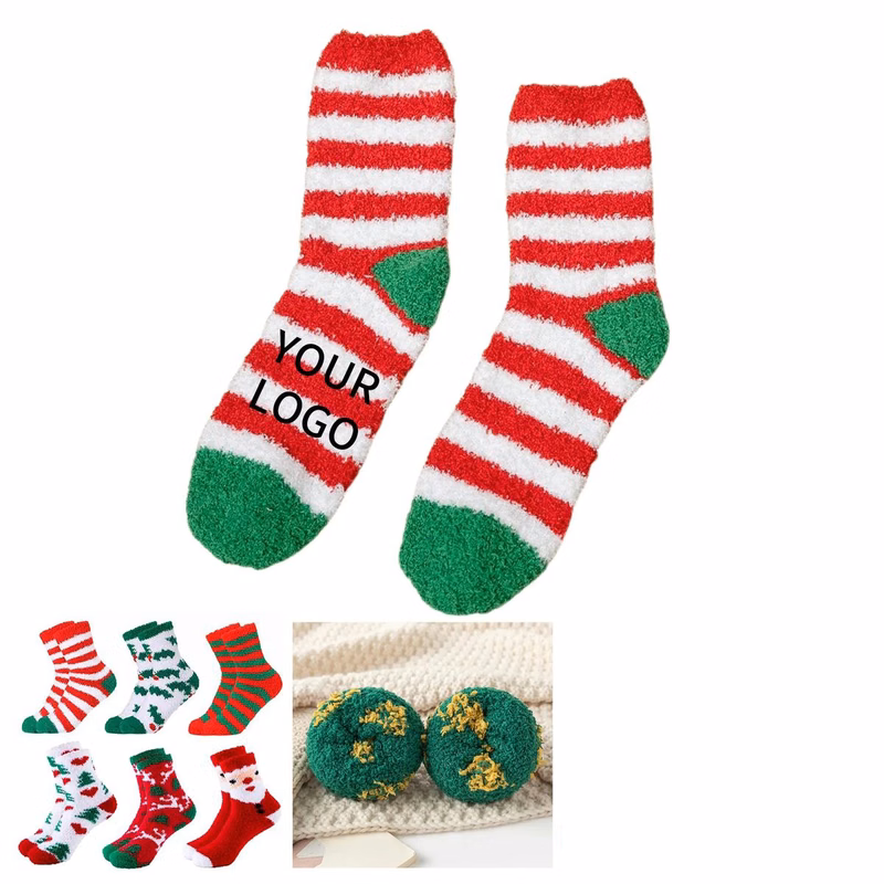 Indoor Fuzzy Socks with Anti Slip Bottom