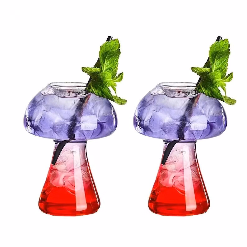 Mushroom Wine Glass Cocktail