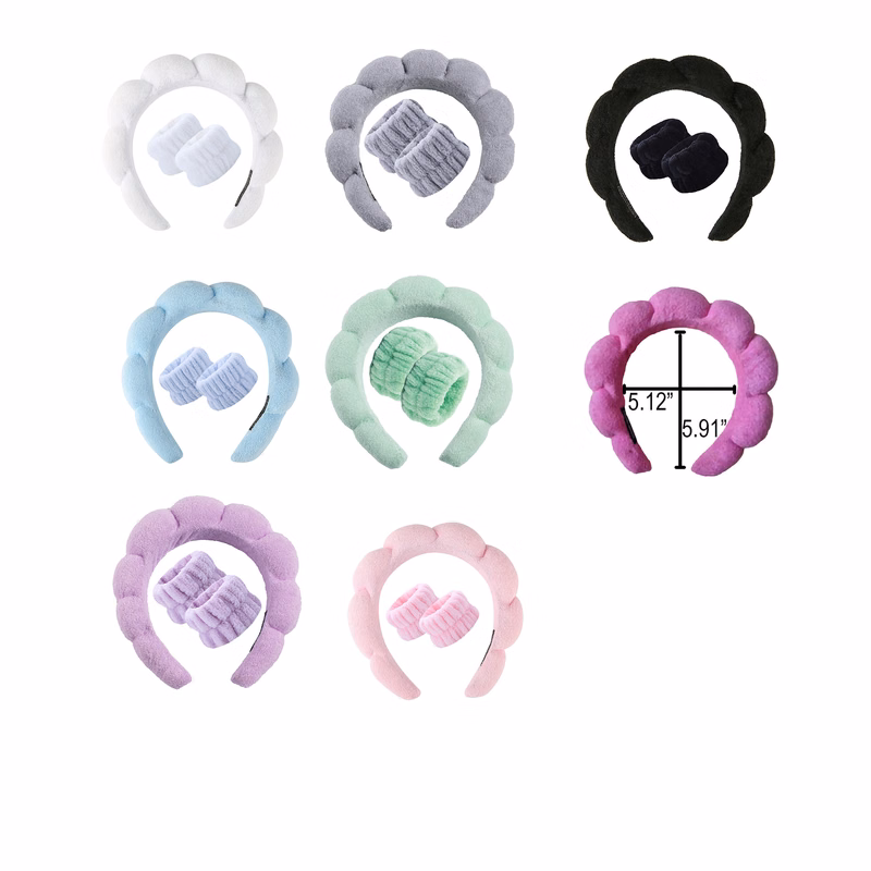 Cloud Shape Terry Cloth Spa Headband MOQ50