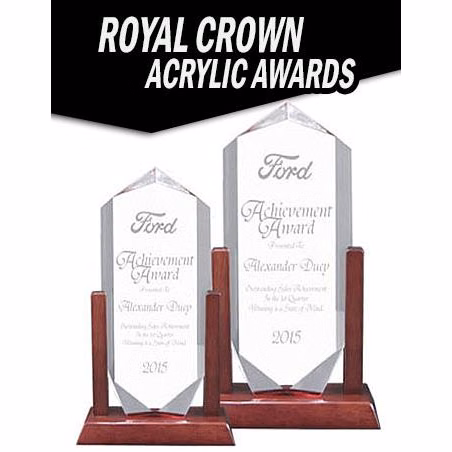 Acrylics: 9x7.5" Royal Crown Acrylic w/rosewood P