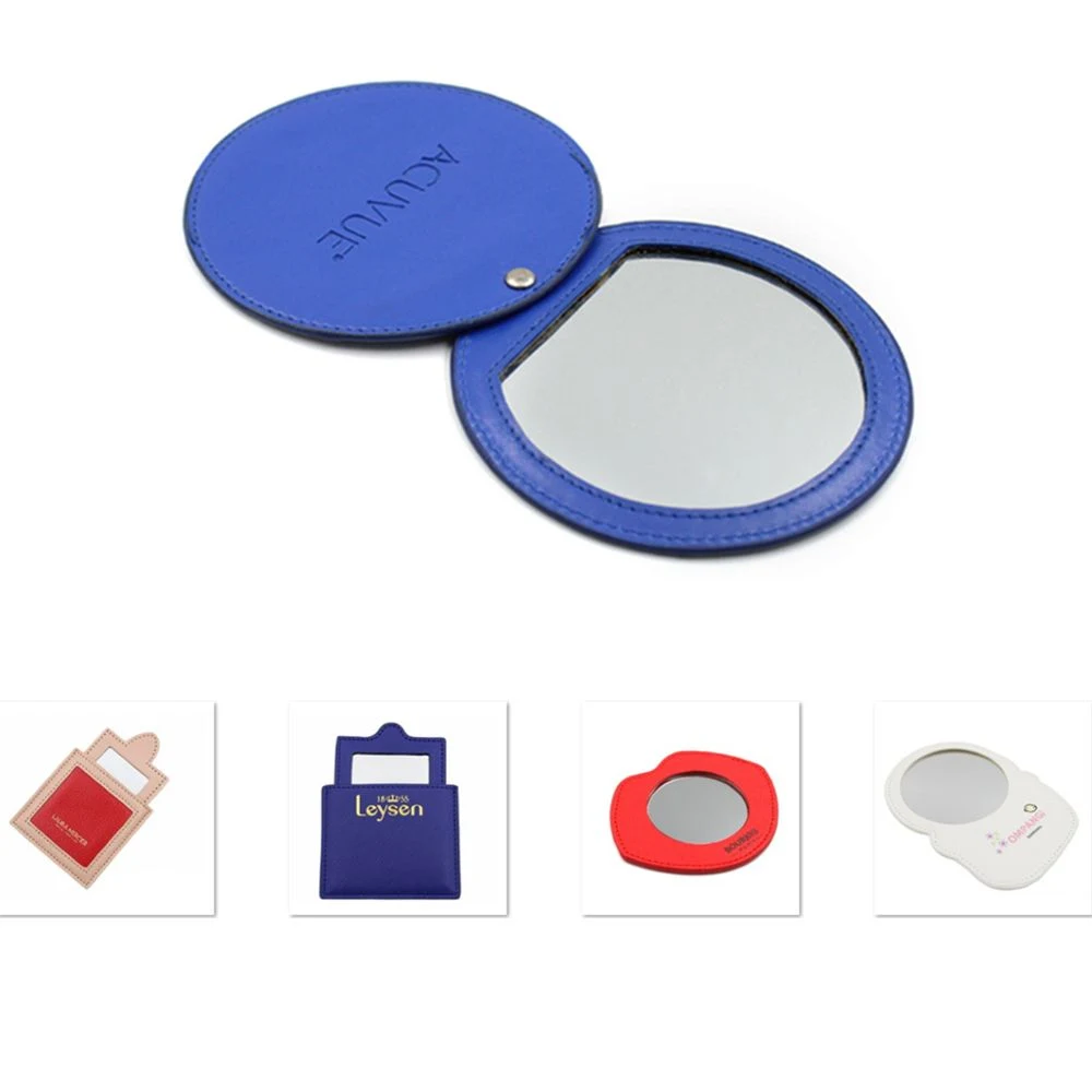 Swivel Make Up Mirror w/Leather Case 1