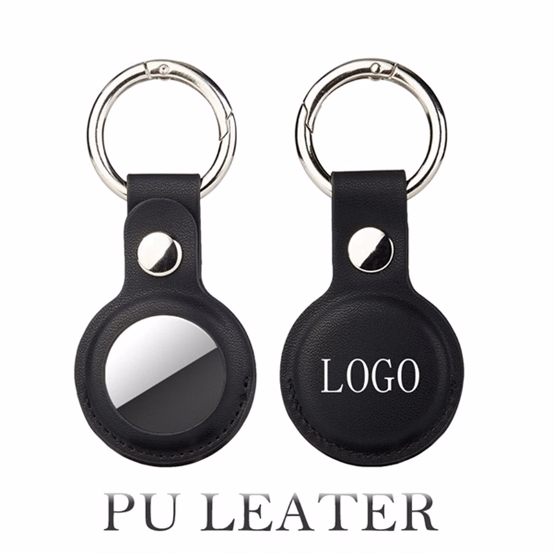 Leather Case Protective Cover For Tag With Ring