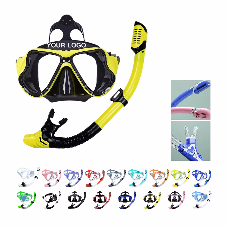 Plastic Snorkel Set with Full Face Mask and Secure Fit