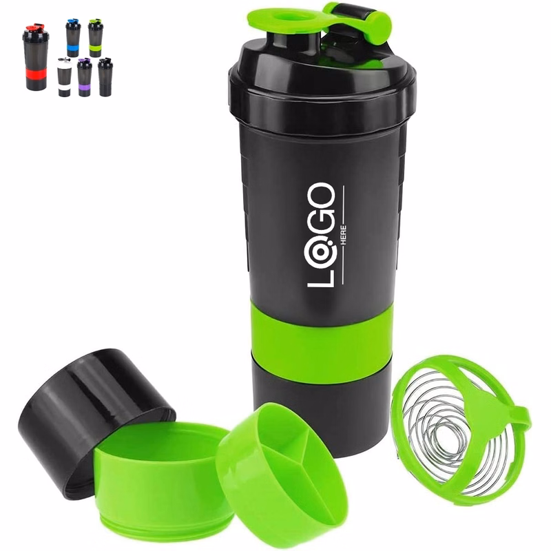 3 Layer Protein Shaker Bottle