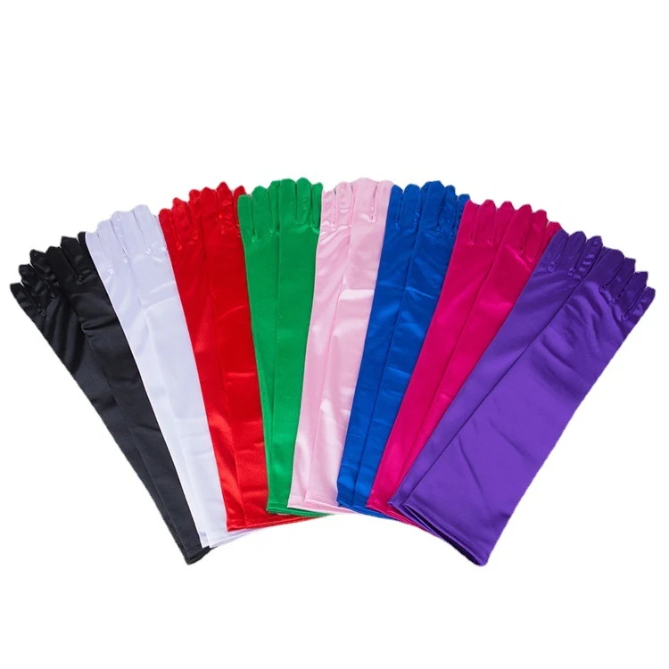 Long Satin Glove 1