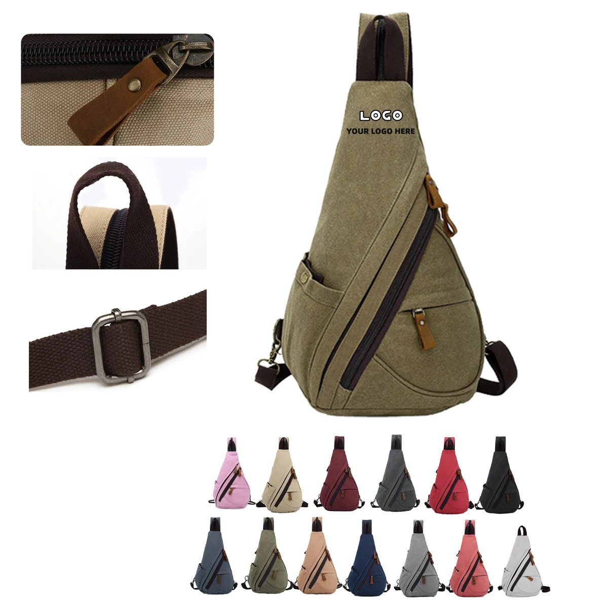 Canvas Travel Crossbody Bag 1