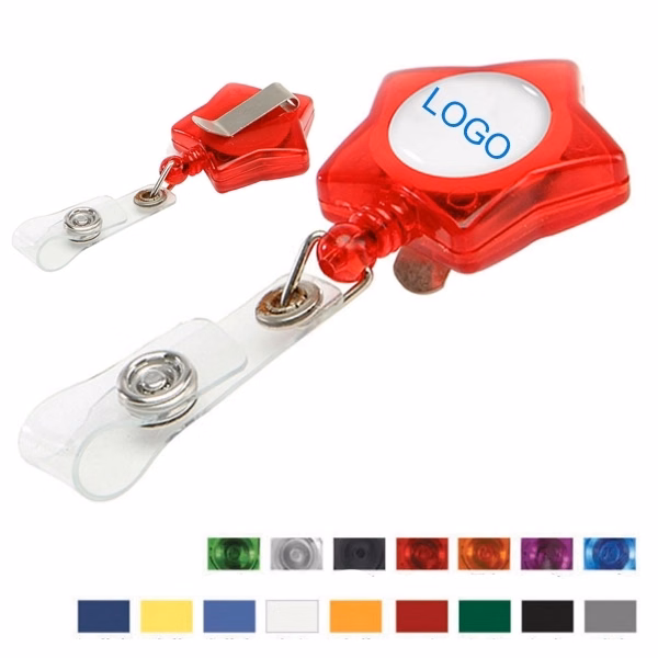 Star Shaped Retractable Badge Holders