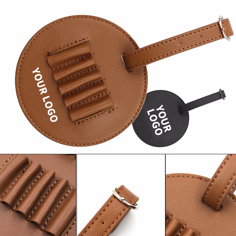 PU Leather Golf Tee Pouch With Front Print