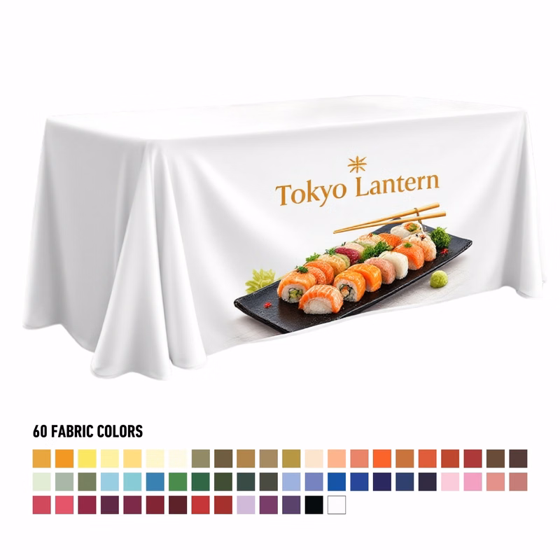 4' Table Throw, 30"W, Full Color Front Panel
