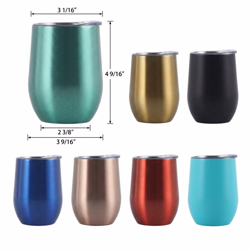 12 oz Stainless Steel Stemless Wine Tumbler