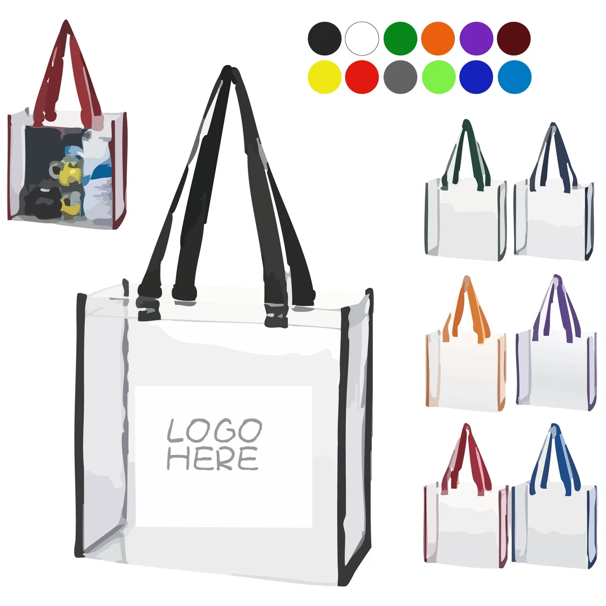 Clear Vinyl Tote 1