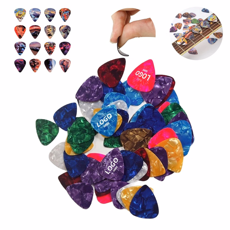 0.2" Thick Celluloid Heart-Shaped Guitar Bass Pick
