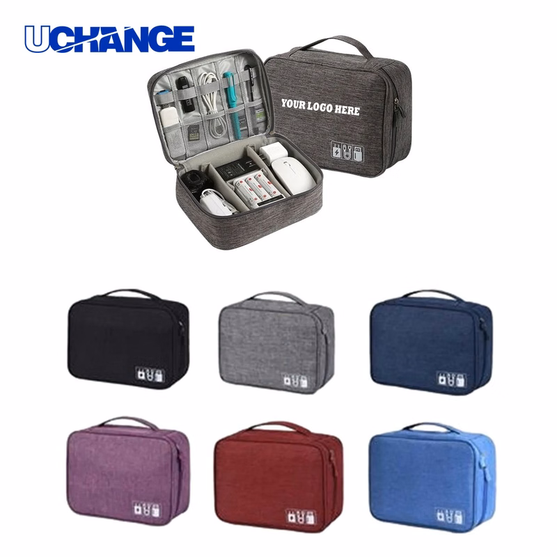 Multifunctional Makeup and Data Cable Organizer Bag
