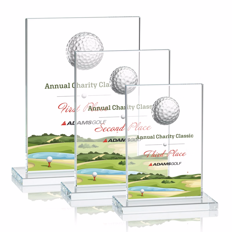Cumberland VividPrint™ Golf Award - Clear