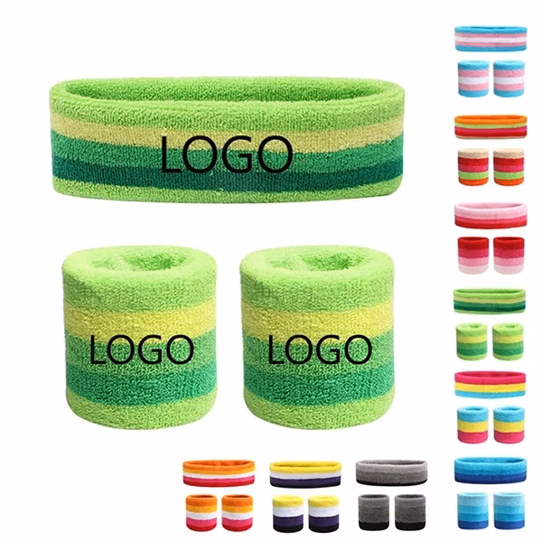 Striped Sweatbands Sets