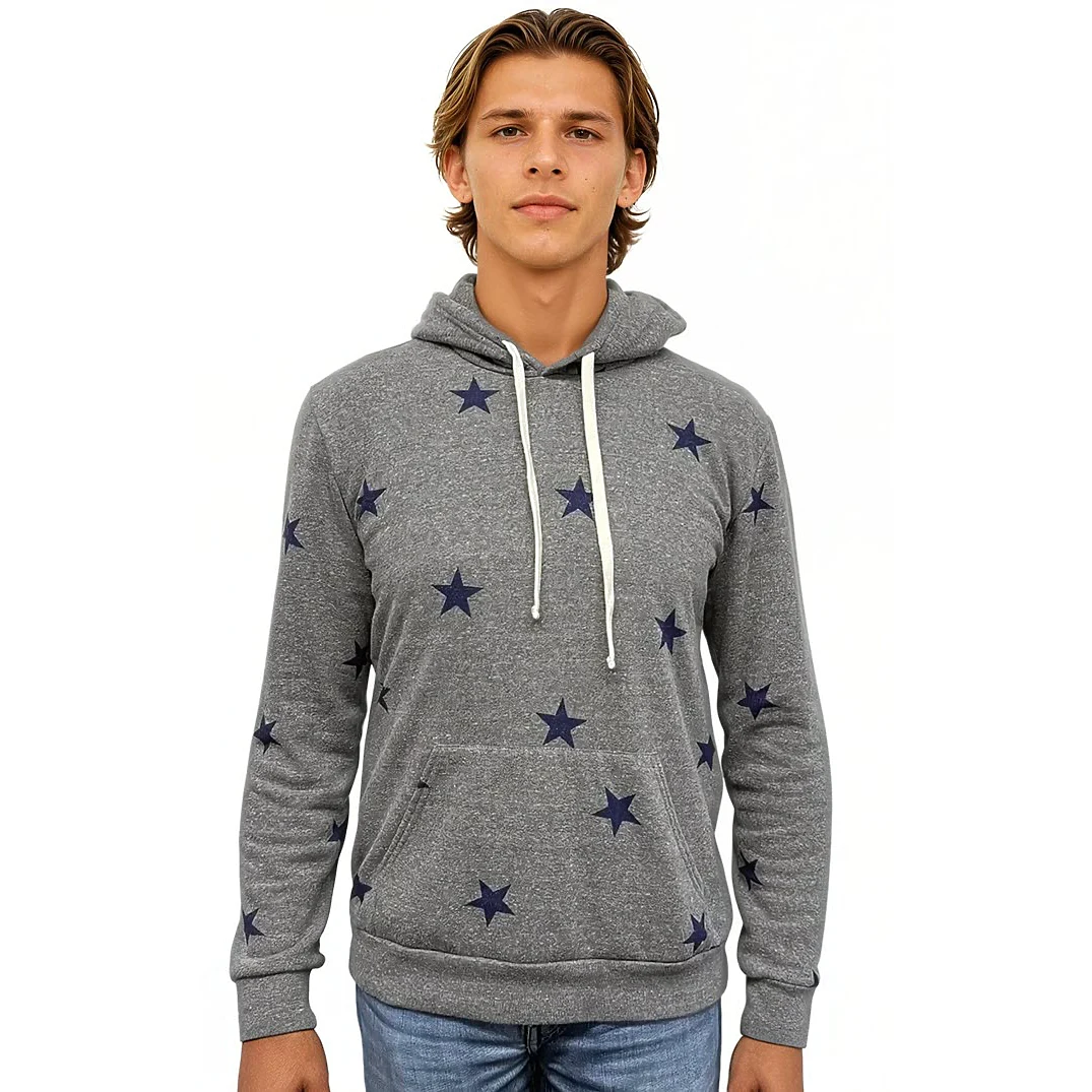 Unisex Triblend Pullover Star Hoody 1