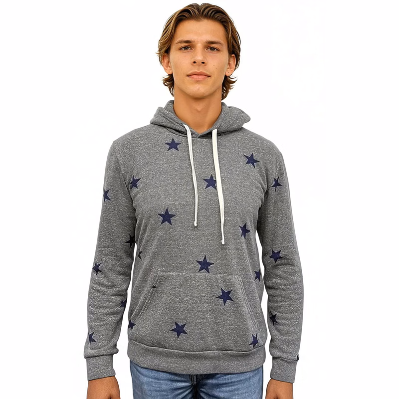 Unisex Triblend Pullover Star Hoody