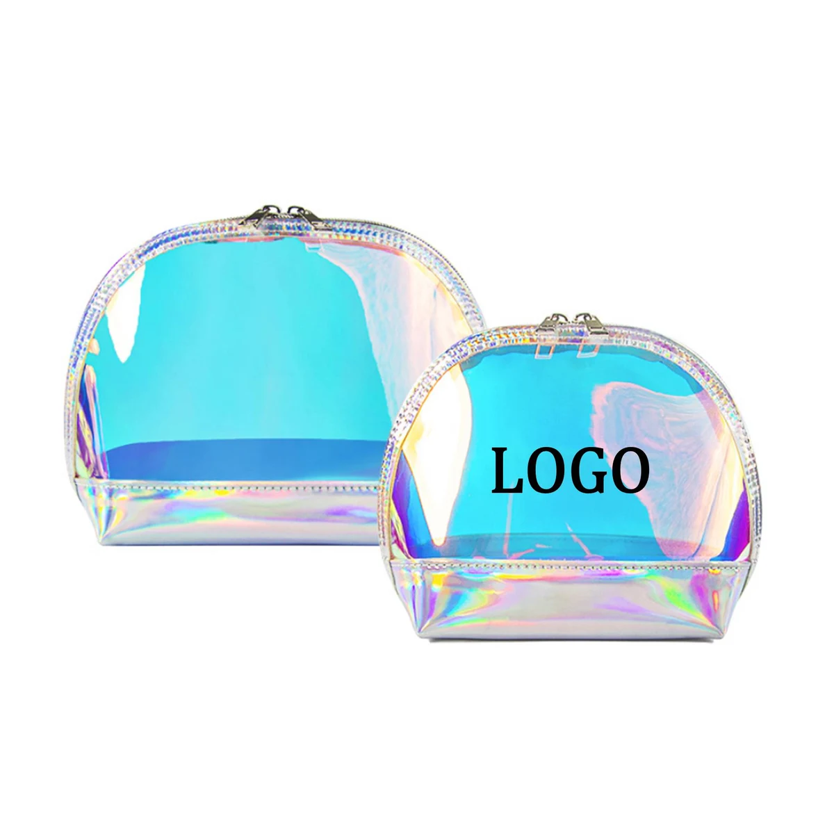 Holographic Clear Makeup Bag 1