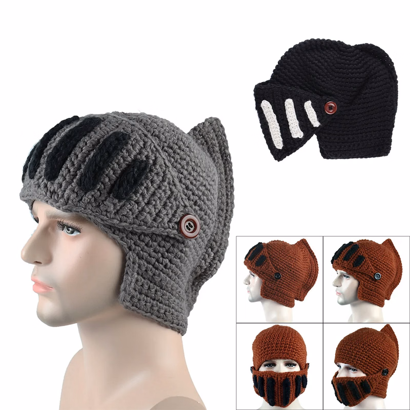 Knitted Roman knight hat