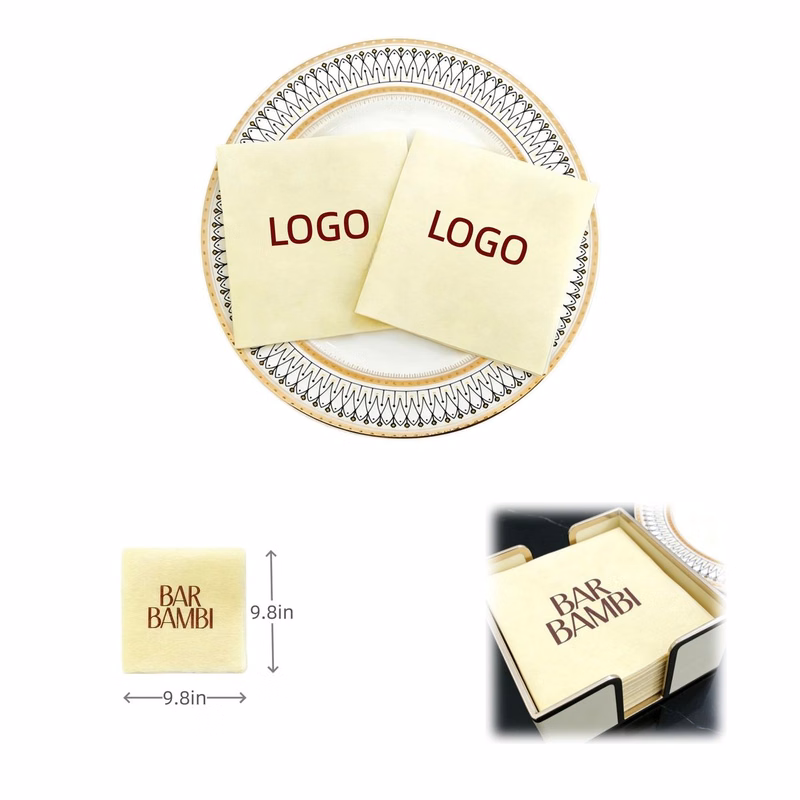 Customizable Disposable Lint-Free Square Napkins