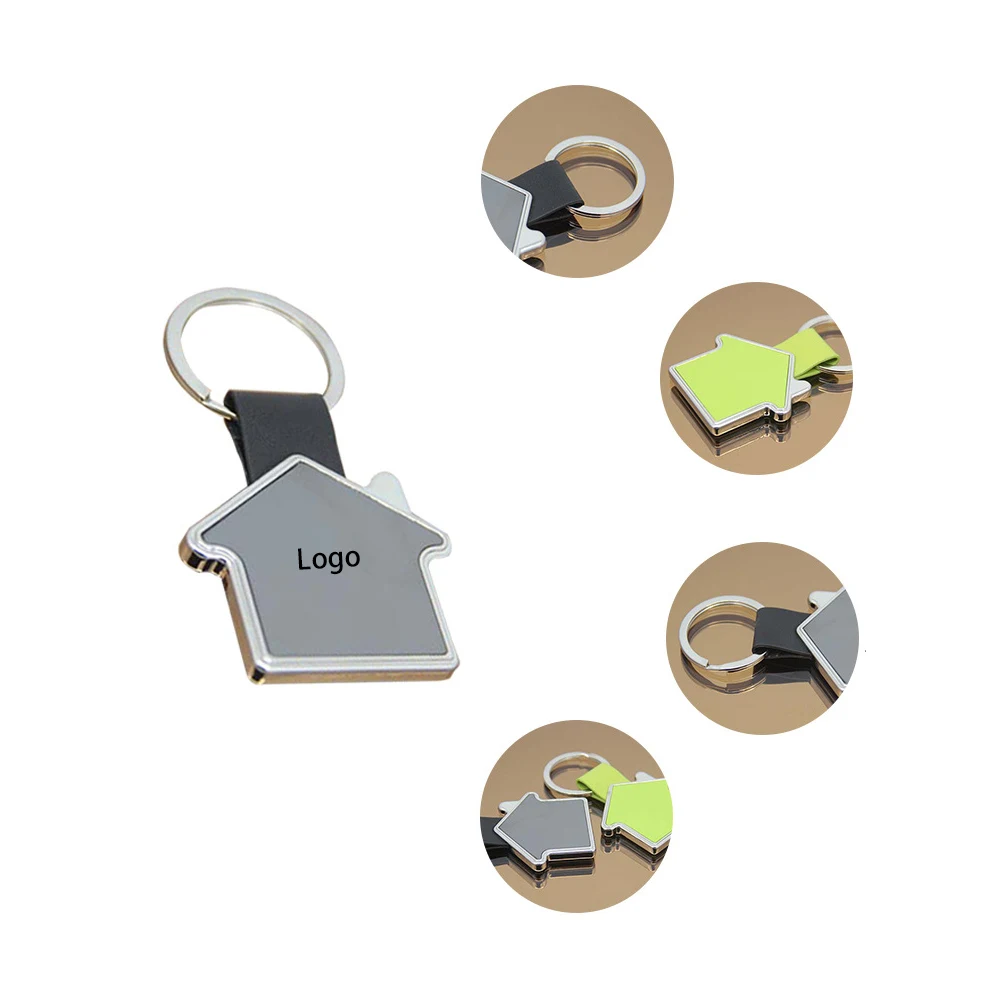 House Shape Metal Key Chain 1