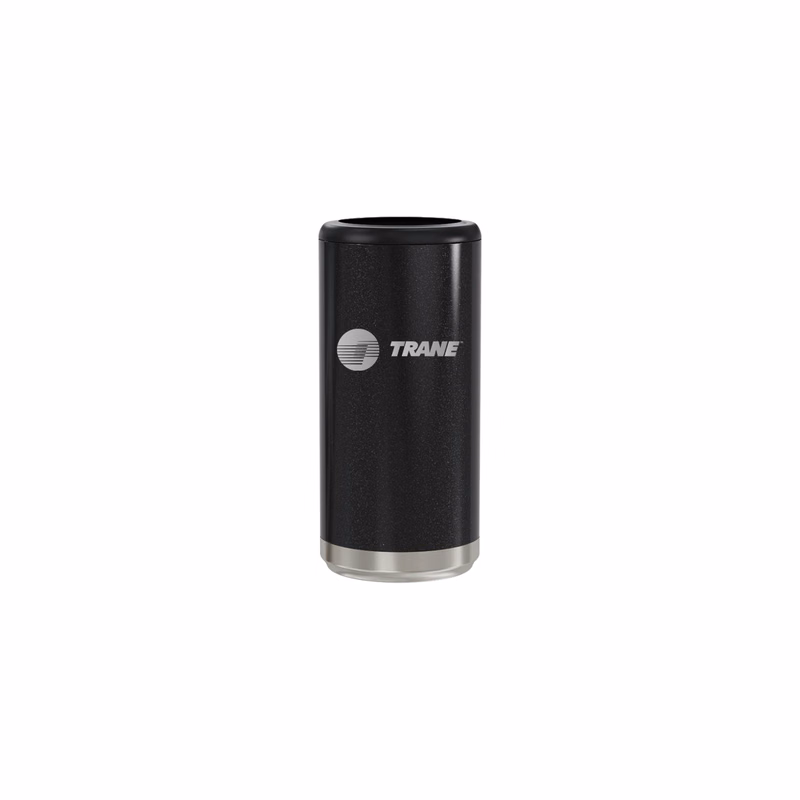 12 Oz. Glitter Black Maars Stainless Steel Skinny Can Cooler