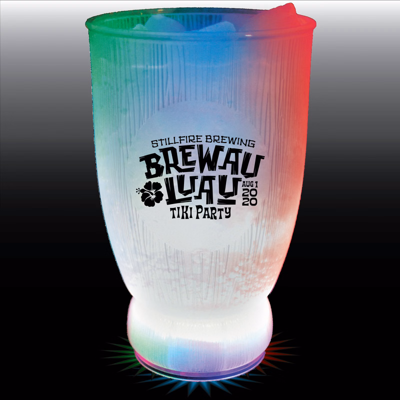 18oz 3-Light Plastic Coconut Cup